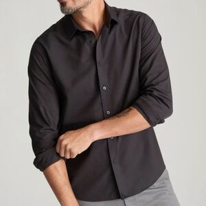 UNTUCKit Wrinkle-Free Black Stone Regular Fit Button Up Dress Shirt Men’s XXXL